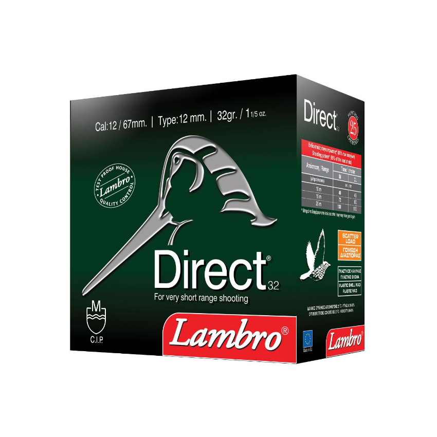 Φυσίγγια 32g Direct Μικρών Αποστάσεων 12/65, Διασποράς της Lambro LAM13729 trazeras|LAM13729