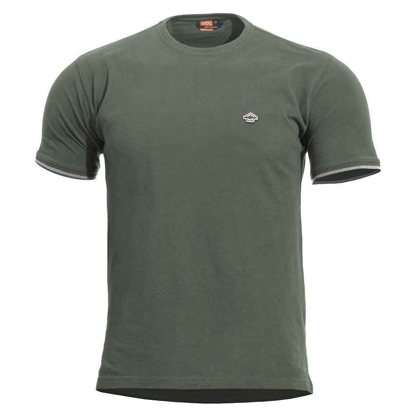 Μπλουζάκι Levantes Crewneck Stripes (Camo Green) της Pentagon PEN59382 trazeras|PEN59382