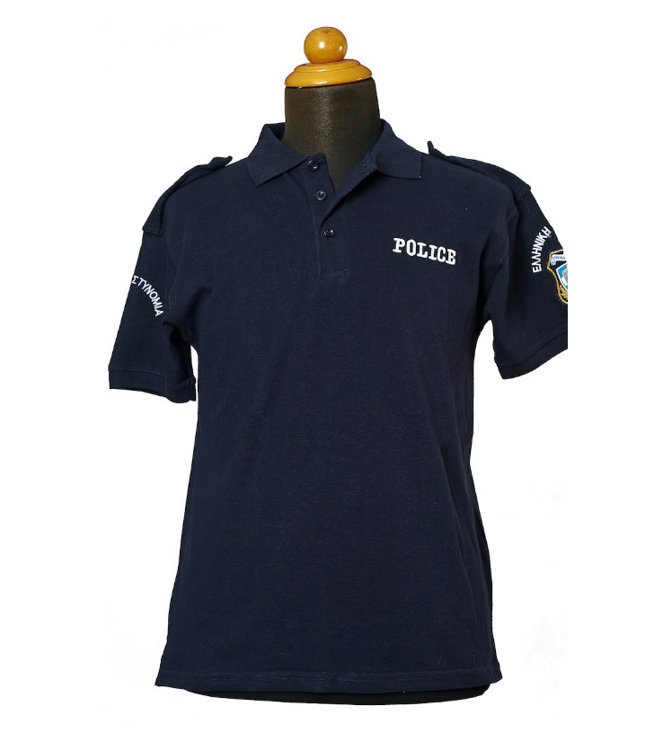 Μπλουζάκι Polo Αστυνομίας Κοντομάνικο Μπλε της Chris Mε Επομίδα AST 15642 trazeras|ST 15642