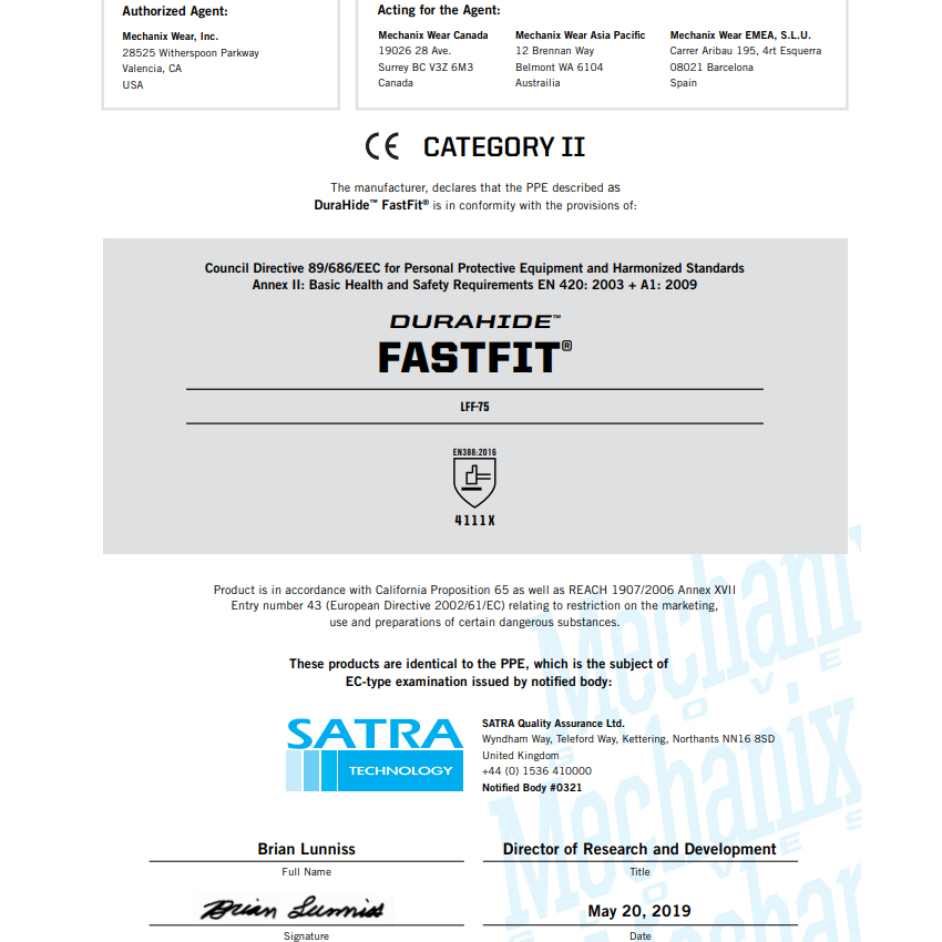 Γάντια Fastfit Durahide Leather της Mechanix VAS48592 trazeras|VAS48592
