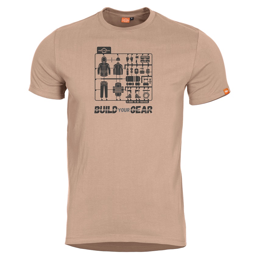 T-Shirt Ageron Build Your Gear (Khaki) της Pentagon PEN59156 trazeras|PEN59156