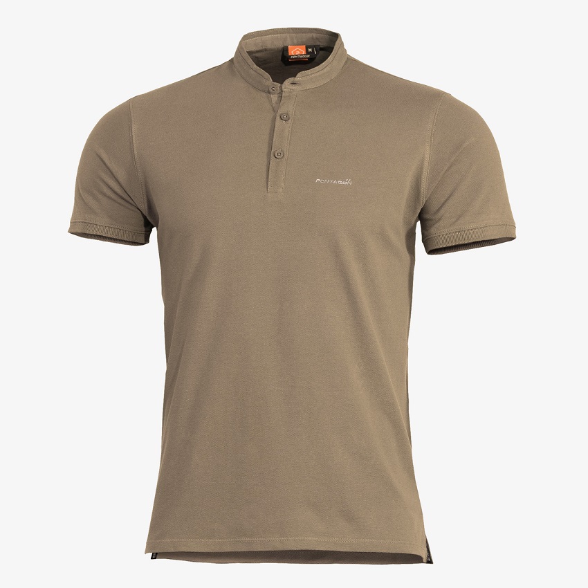 Μπλουζάκι Levantes Henley (Tan Brown) της Pentagon PEN59379 trazeras|PEN59379