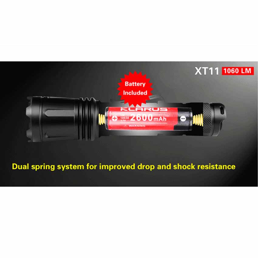 Φακός XT11 1000Lm της Klarus GOR43427 trazeras|GOR43427