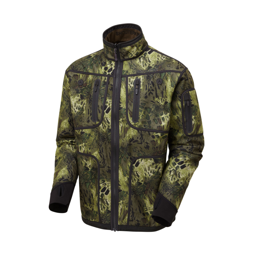 Αδιάβροχο Softshell Jacket Woodlands Camo Διπλής Όψης, Reversible Forest Mist Red της Shooterking AKA56036 trazeras|AKA56036