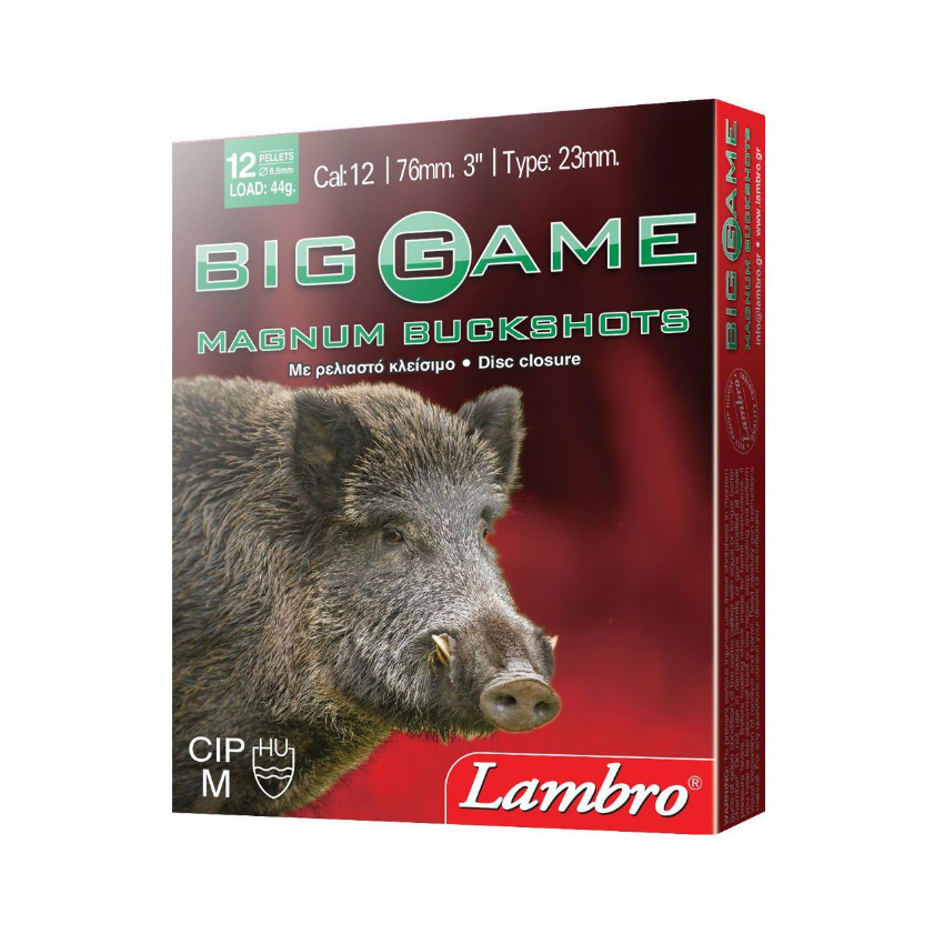 Φυσίγγια 44g Big Game Magnum 12/76 της Lambro LAM36359 trazeras|LAM36359