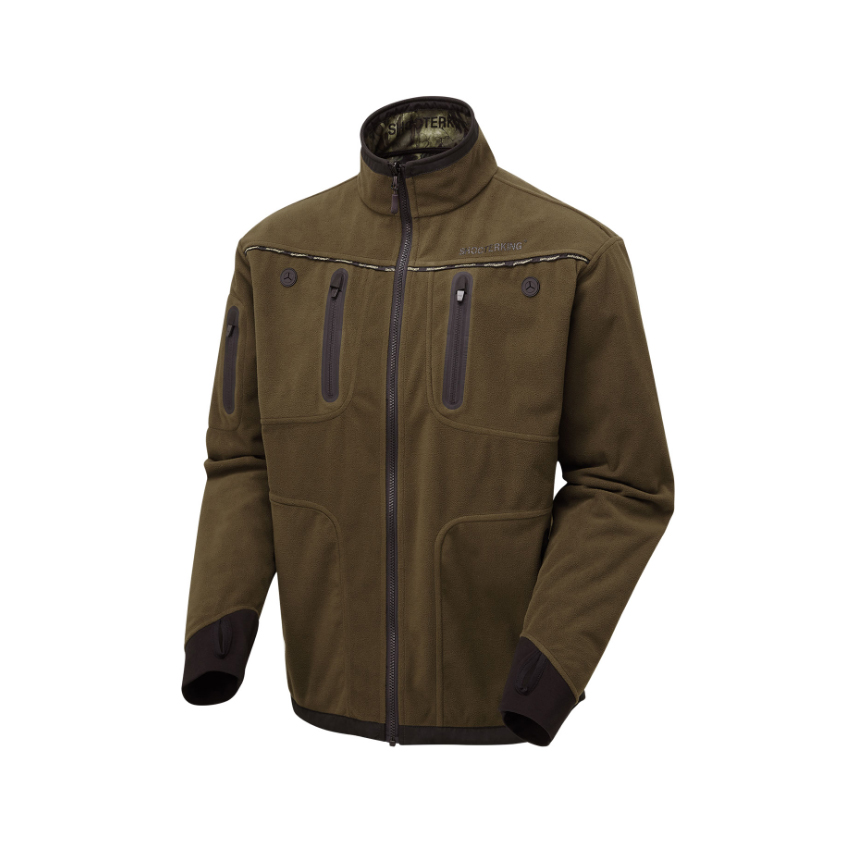 Αδιάβροχο Softshell Jacket Woodlands Camo Διπλής Όψης, Reversible Forest Mist Red της Shooterking AKA56036 trazeras|AKA56036
