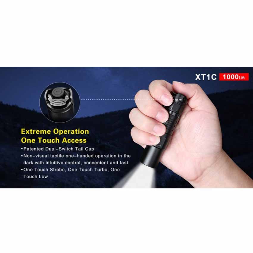 Φακός XT1C 1000Lm της Klarus GOR43425 trazeras|GOR43425