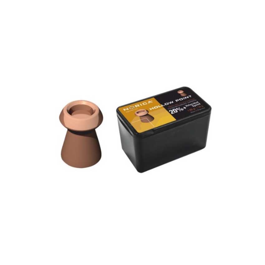 Βλήματα Αεροβόλου 5,5mm / 15gr Hallow Point, 250τμχ. της Norica KIR42946 trazeras|KIR42946