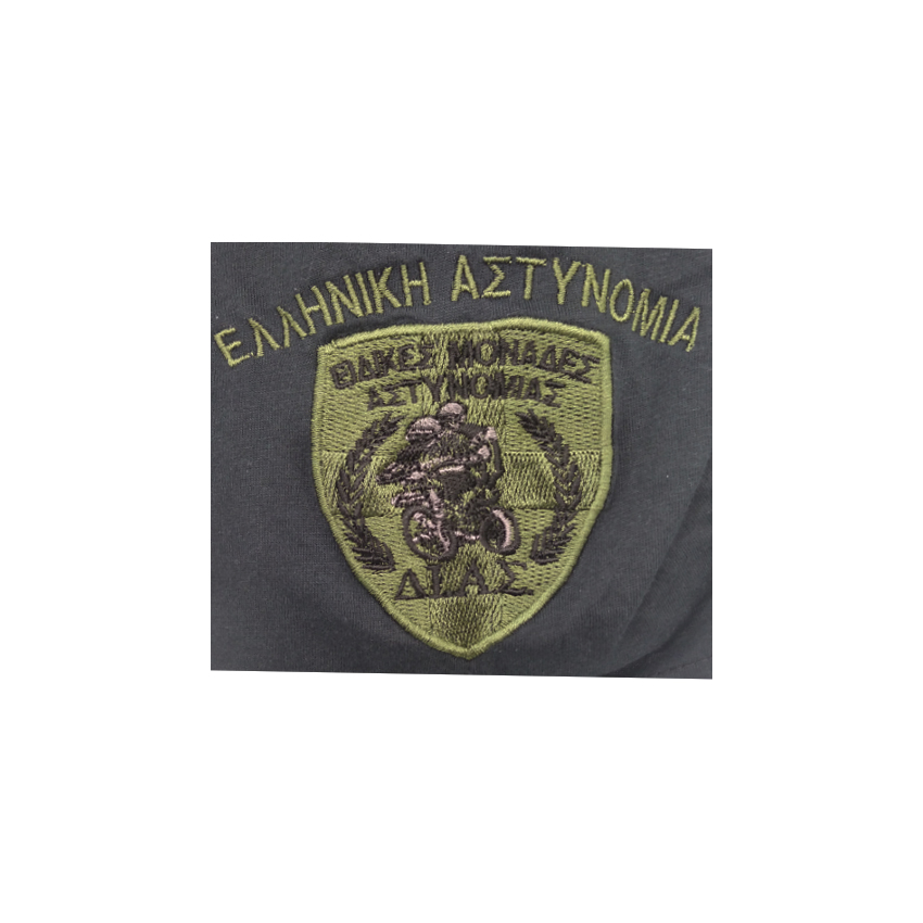 Κοντομάνικη Μπλούζα ΔΙ.ΑΣ. (Μαύρο) της Crhis CHR06242 trazeras|CHR06242