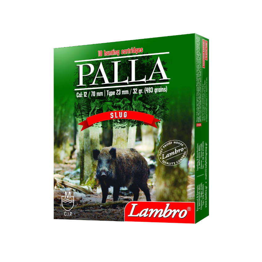 Φυσίγγια 32.5g Palla 12/70, Μονόβολα της Lambro LAM13734 trazeras|LAM13734