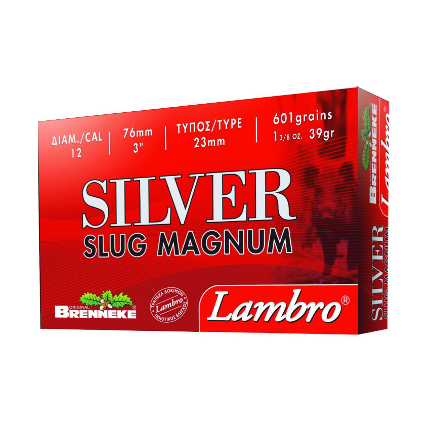 Φυσίγγια 39g Silver Magnum 12/76 Cal. Μονόβολα της Lambro LAM13735 trazeras|LAM13735