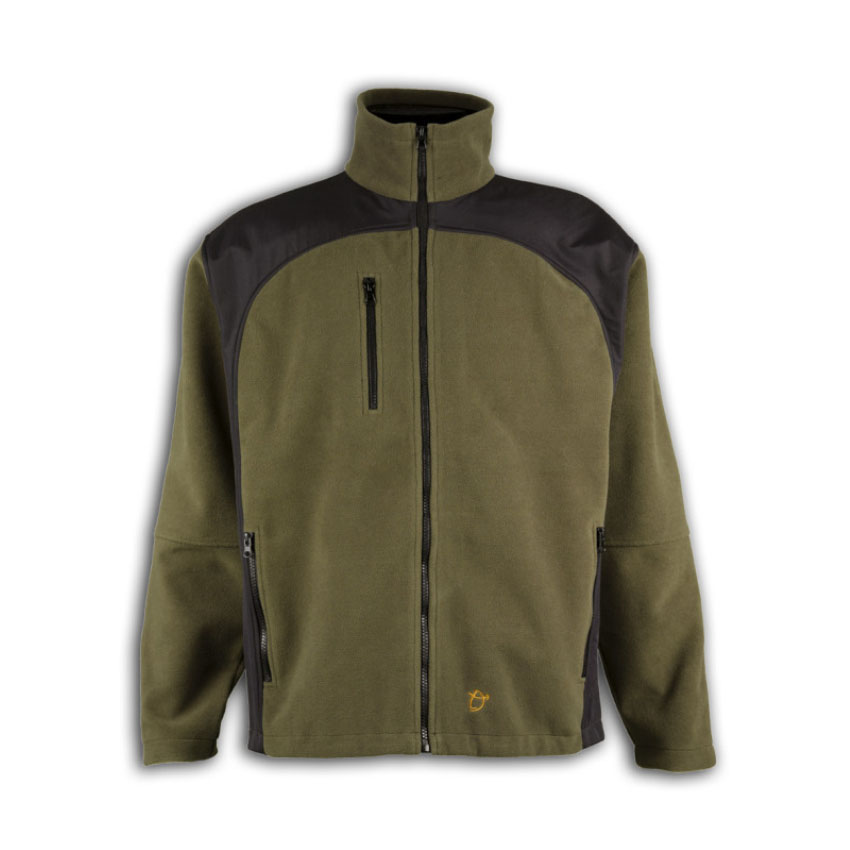 Ζακέτα Microfleece 072 (Πράσινο/Μαύρο) της Toxotis Active Wear TOX04133 trazeras|TOX04133