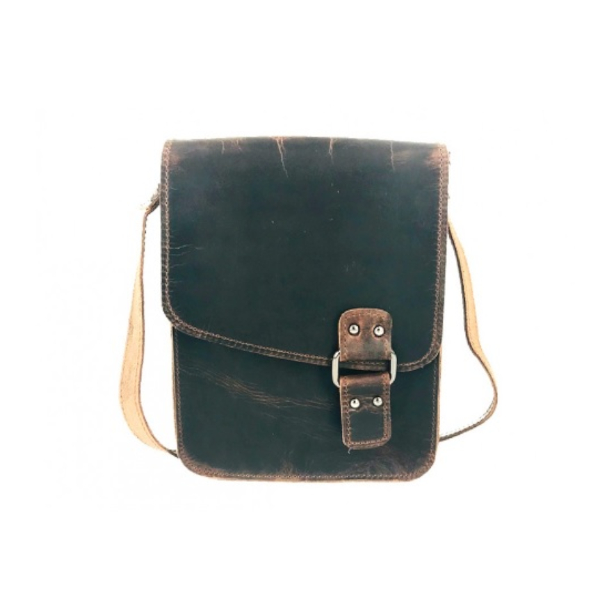 Δερμάτινο Τσαντάκι Ανδρικό Mod.723 (Καφέ Antique) της Kouros KOU32269 trazeras|KOU32269