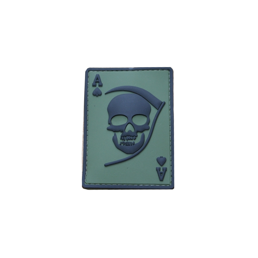 PVC Σήμα 3D Velcro Death Ace (Πράσινο με Μαύρο) της Survivors SUR57259 trazeras|SUR57259