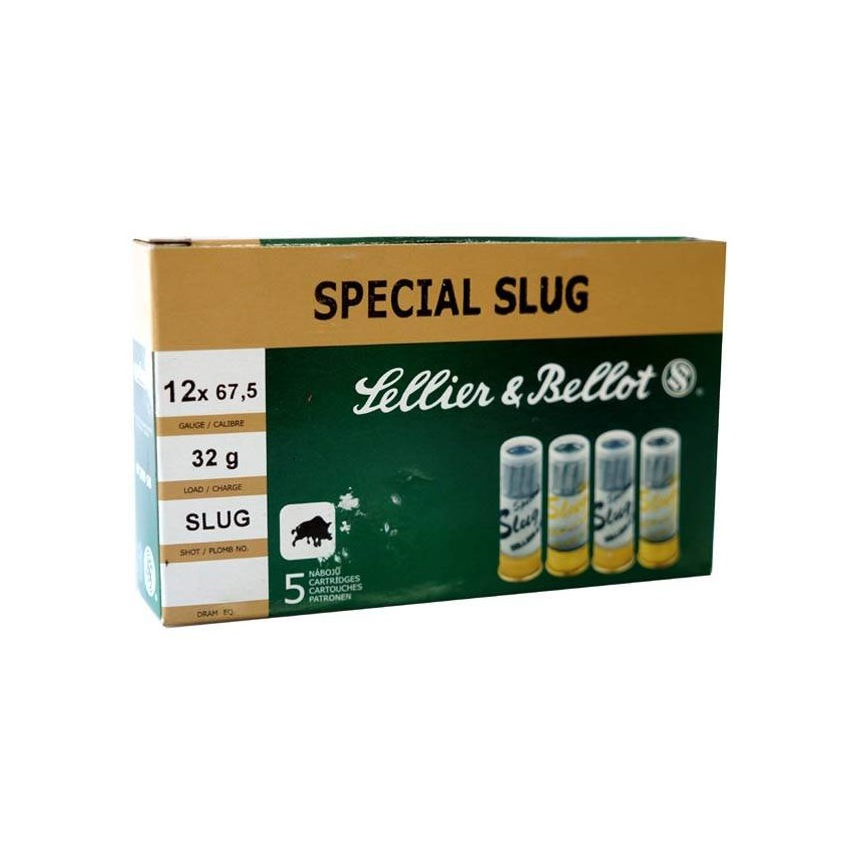 Φυσίγγια 21γρ. SB Special Slug 20/70, Μονόβολα της Sellier & Bellot KIR12557 trazeras|KIR12557
