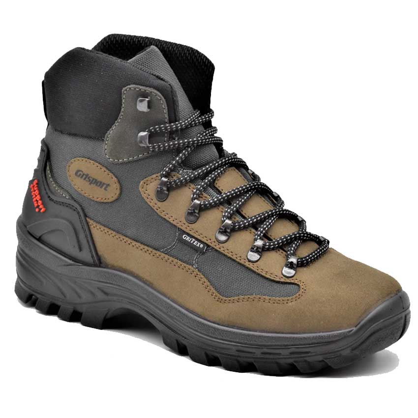 Μποτάκια Ορειβασίας-Πεζοπορίας Mod.10296, Mid 6'' (Beige / Grey) της Grisport, με Δώρο Κάλτσες GRS06321 trazeras|GRS06321