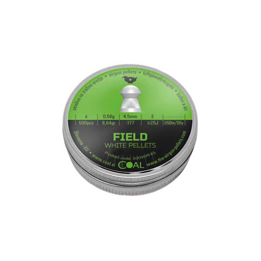 Βλήματα Αεροβόλου 4,5mm / 8,64grs Field, 500τμχ. με Στρογγυλή Κεφαλή της Coal KIR35588 trazeras|KIR35588