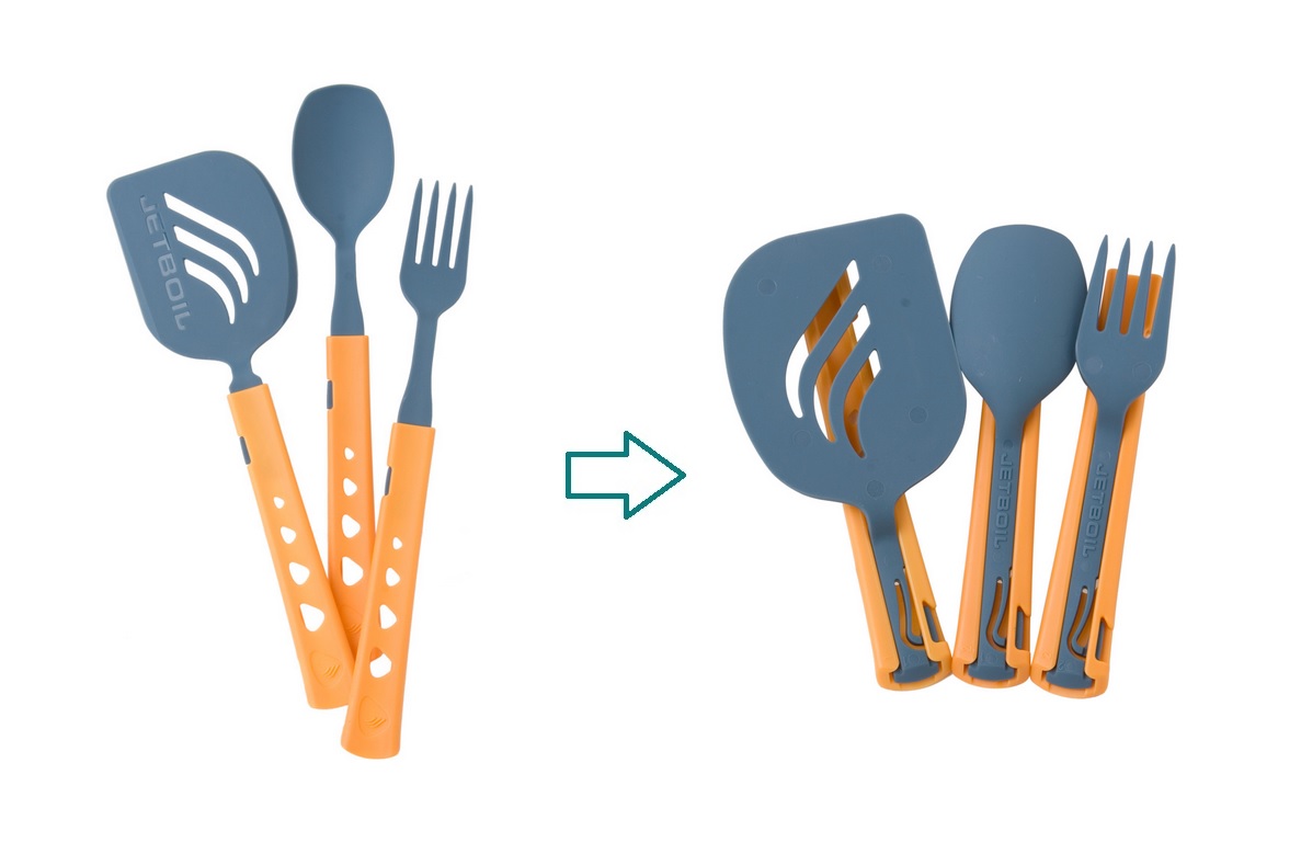 Πτυσσόμενο Σετ Φαγητού Jetset Utensil Besteck της Jetboil REC29444 trazeras|REC29444