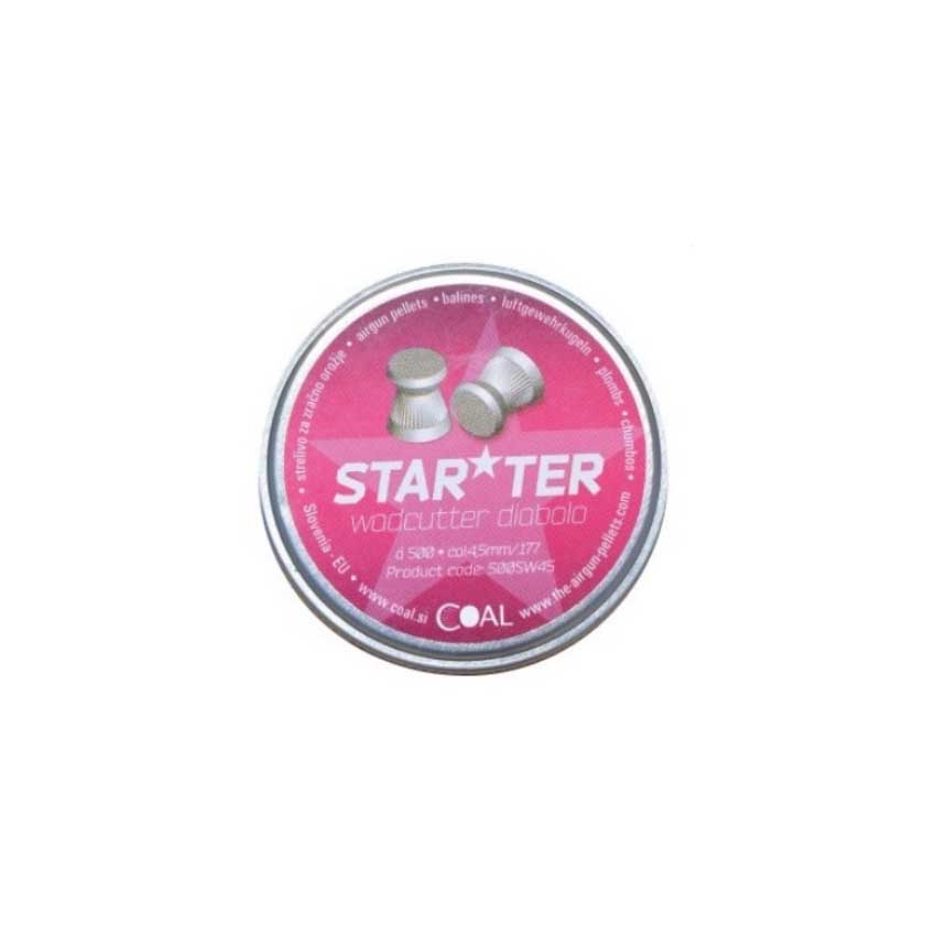 Βλήματα Αεροβόλου Starter Wadcutter 4,5mm / 6,94 grs με Επίπεδη Κεφαλή, 500τμχ. της Coal KIR35604 trazeras|KIR35604