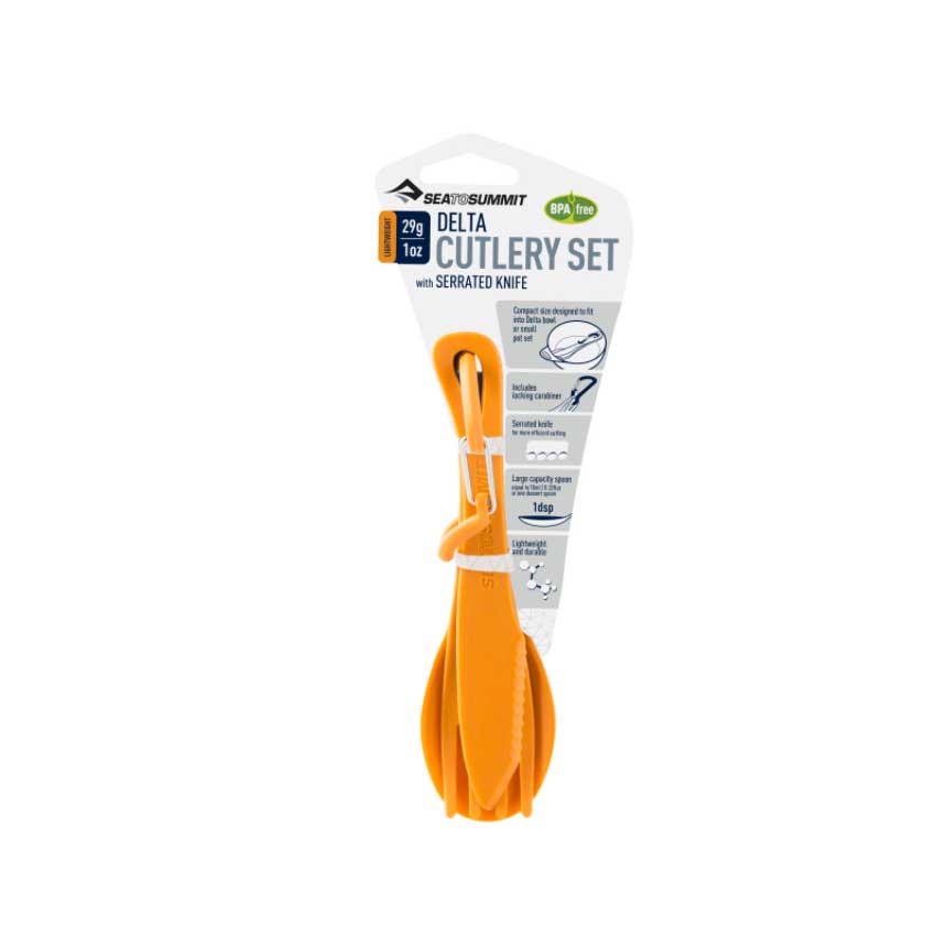 Φορητό Σετ Κουτάλι, Μαχαίρι, Πιρούνι Delta Cutlery (3 Χρώματα) της Sea to Summit TOY27797 trazeras|TOY27797