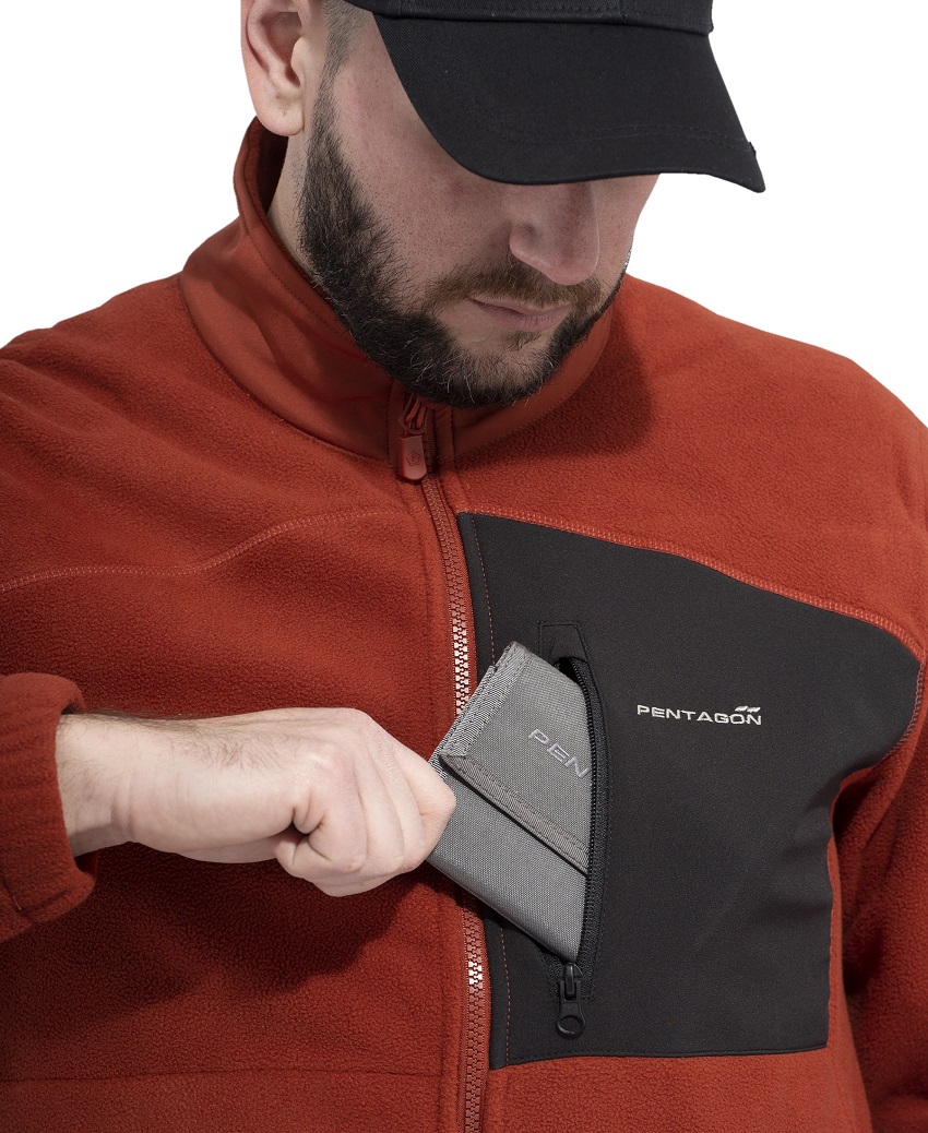 Τζάκετ Athos 2.0 Double Micro Fleece (Midnight Blue) της Pentagon PEN56165 trazeras|PEN56165