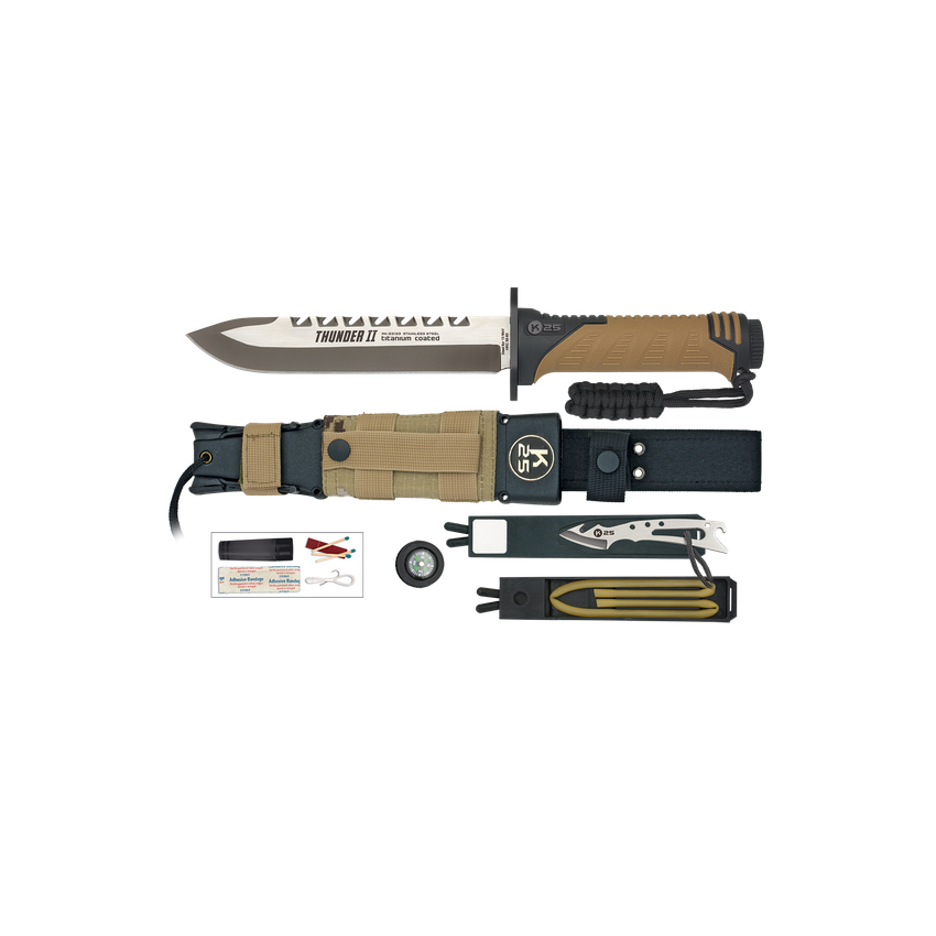 Μαχαίρι Tacical Knife Thunder II Energy 32133 (Coyote) της K25 VAS46069 trazeras|VAS46069