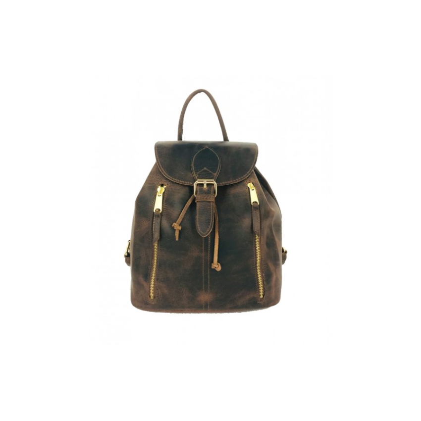 Δερμάτινο Σακίδιο Πλάτης Mod.4003 (Καφέ) της Kouros KOU38445 trazeras|KOU38445