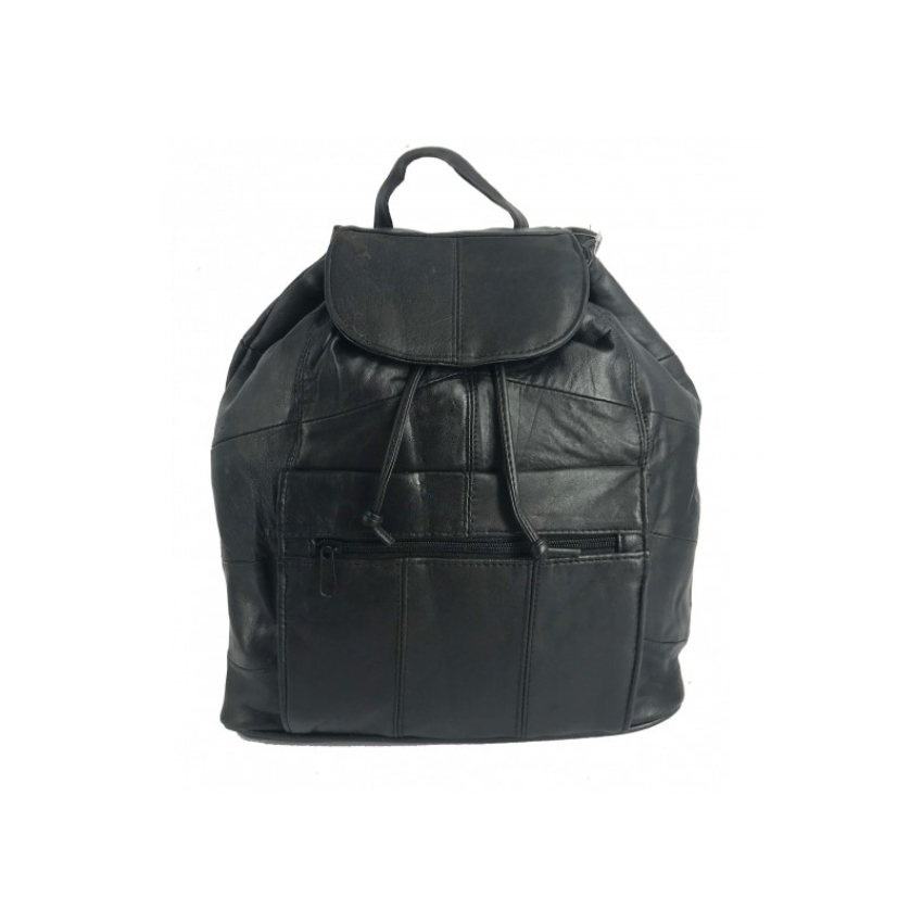 Δερμάτινο Σακίδιο Πλάτης Mod.BP044 (Mαύρο) της Kouros KOU47145 trazeras|KOU47145