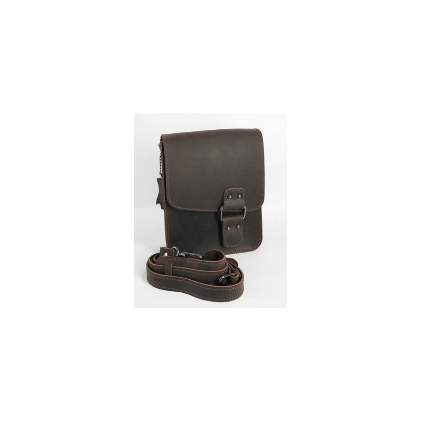Δερμάτινο Τσαντάκι Ανδρικό Mod.722 (Καφέ Antique) της Kouros KOU32270 trazeras|KOU32270