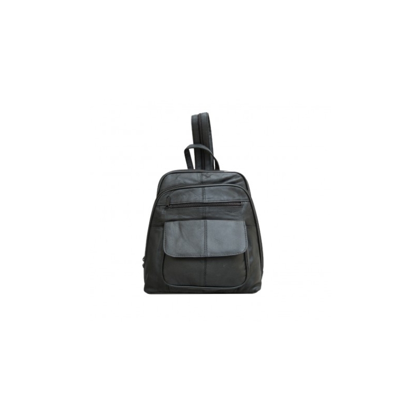Δερμάτινο Σακίδιο Πλάτης Mod.BP119 (Mαύρο) της Kouros KOU47146 trazeras|KOU47146