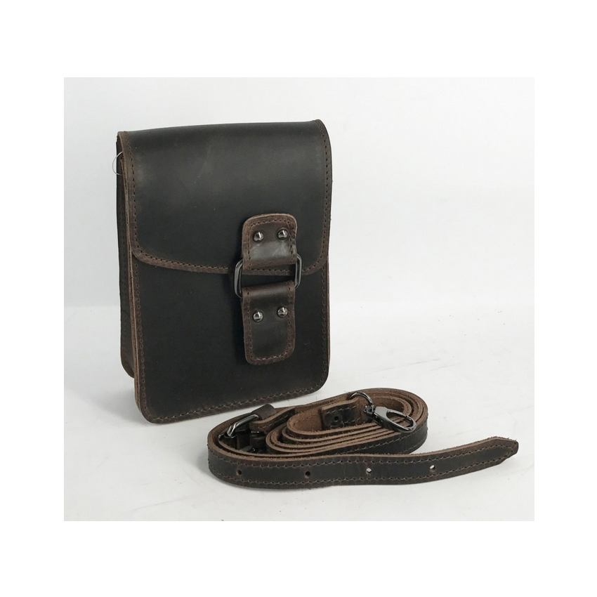 Δερμάτινο Τσαντάκι Ανδρικό Mod.721 (Καφέ Antique) της Kouros KOU32281 trazeras|KOU32281