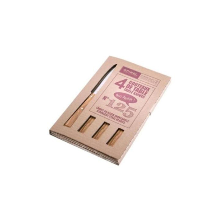 Μαχαίρια Κουζίνας Ελιά Νο.125 (4 τμχ) της Opinel VRA10807 trazeras|VRA10807