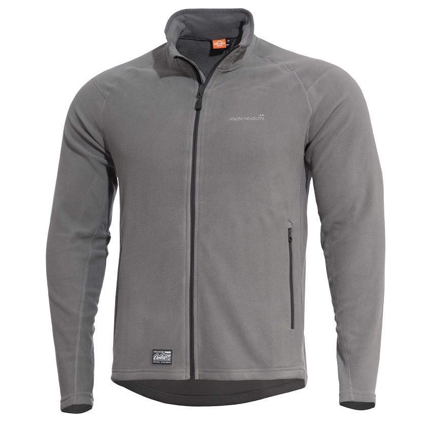 Ζακέτα Fleece Arkos (Wolf Grey Black Zip) της Pentagon PEN60254 trazeras|PEN60254