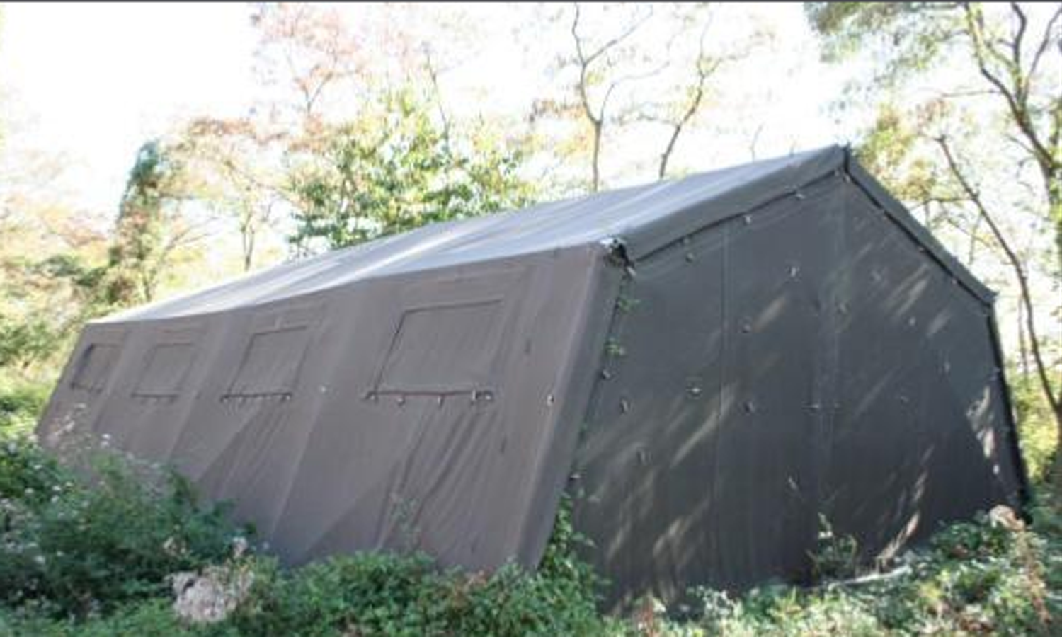 Στρατιωτική Γαλλική Σκηνή 8,30 x 5,7μ. OD Army Tent Polyester, Μεταχειρισμένη STU37898 trazeras|STU37898