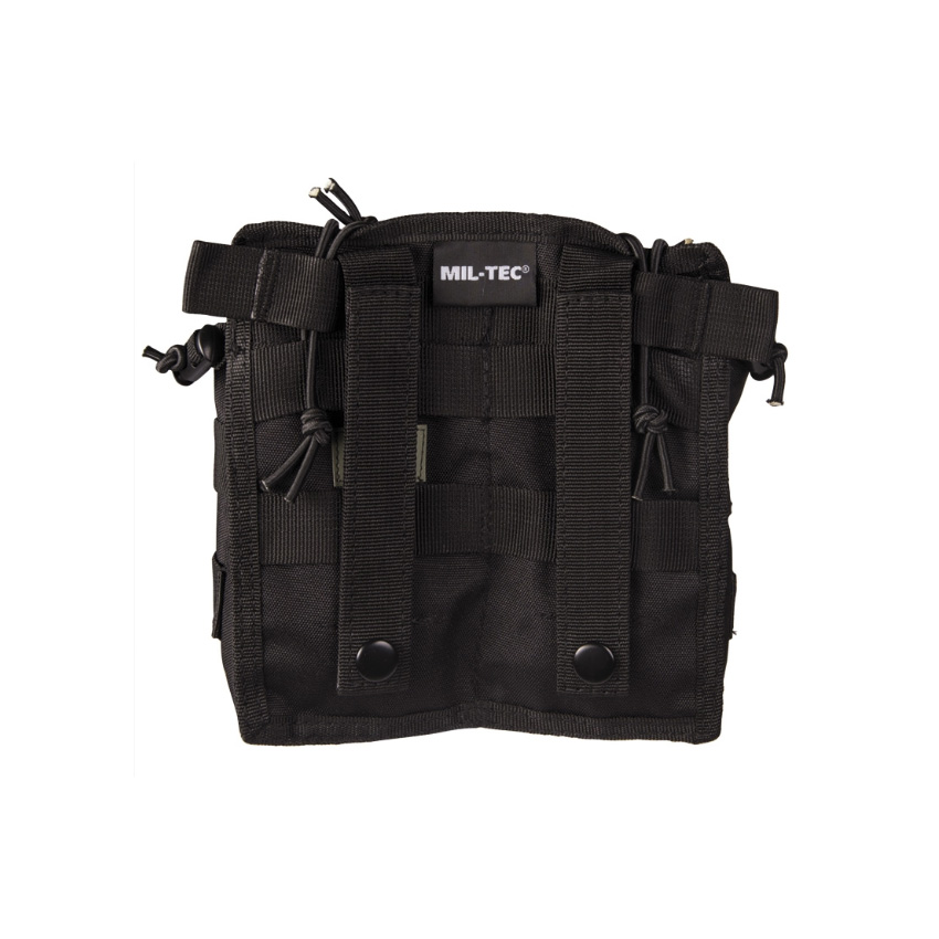 Ρυθμιζόμενη Διπλή Γεμιστηροθήκη Molle Top Open (Μαύρο) της Mil-Tec STU23526 trazeras|STU23526