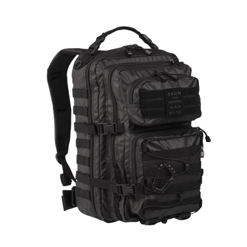 Σακίδιο Polyester, Molle 36 lit. Assault LG Tactical (Μαύρο) της Mil-Tec STU33670 trazeras|STU33670