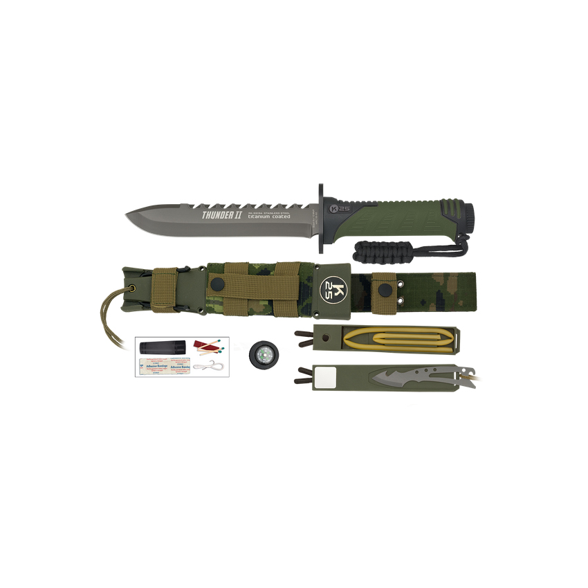 Μαχαίρι Tacical Knife Thunder II Energy 32134 (Green) της K25 VAS46070 trazeras|VAS46070