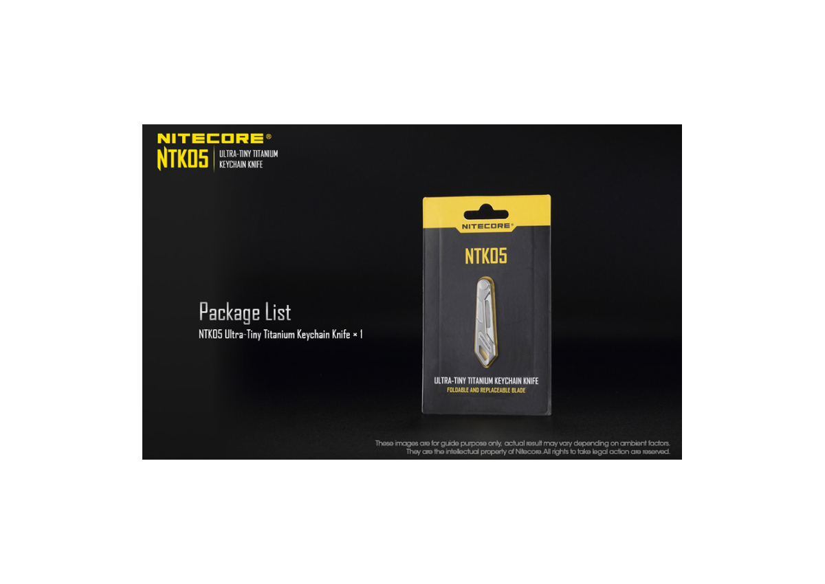 Μικρό Μαχαίρι Titanium Utility Knife NTK05 της Nitecore VAS45620 trazeras|VAS45620