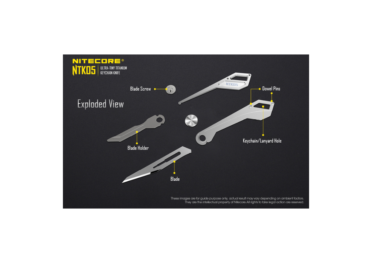 Μικρό Μαχαίρι Titanium Utility Knife NTK05 της Nitecore VAS45620 trazeras|VAS45620