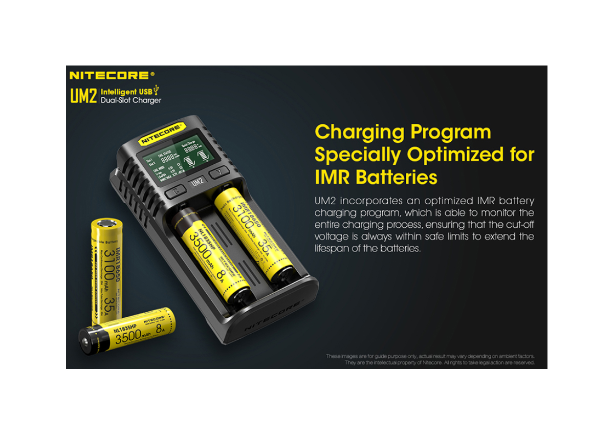 Φορτιστής UM2 της Nitecore VAS42171 trazeras|VAS42171
