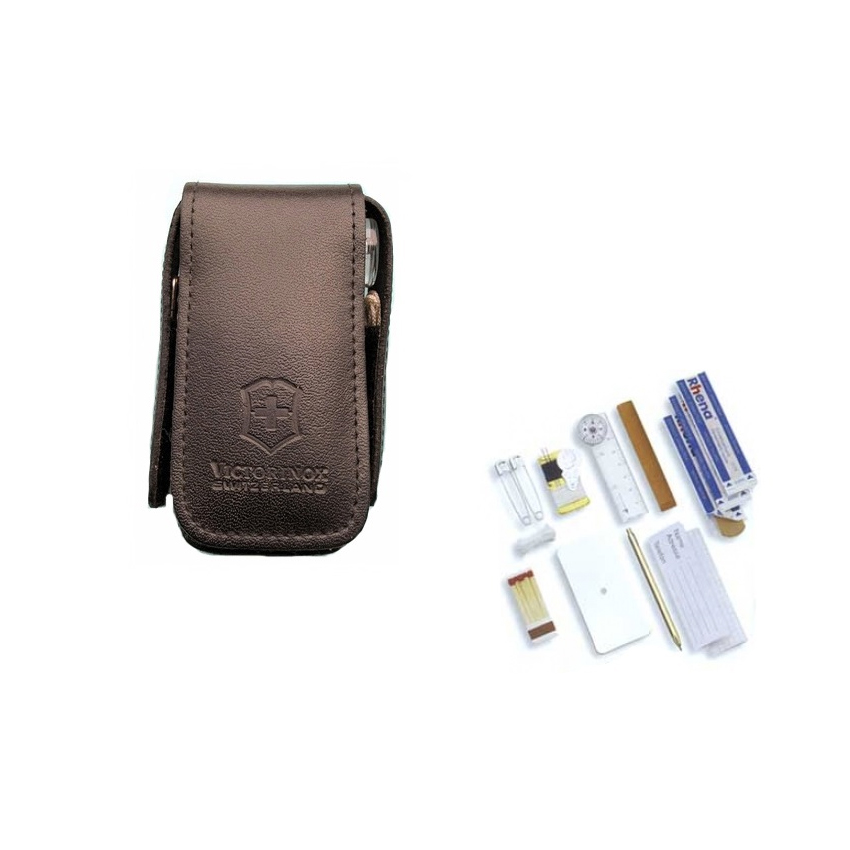 Σετ Επιβίωσης SOS σε Δερμάτινη Θήκη της Victorinox CAR30050 trazeras|CAR30050
