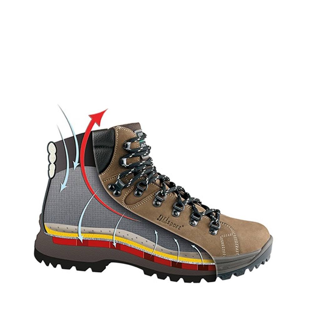 Μποτάκια Mod.12207, Mid 6'' (Brown) της Grisport, με Δώρο Κάλτσες GRS41003 trazeras|GRS41003