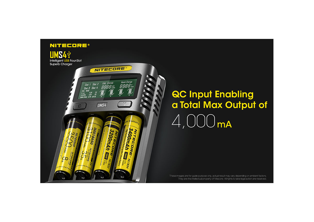 Φορτιστής UMS4 της Nitecore VAS42176 trazeras|VAS42176