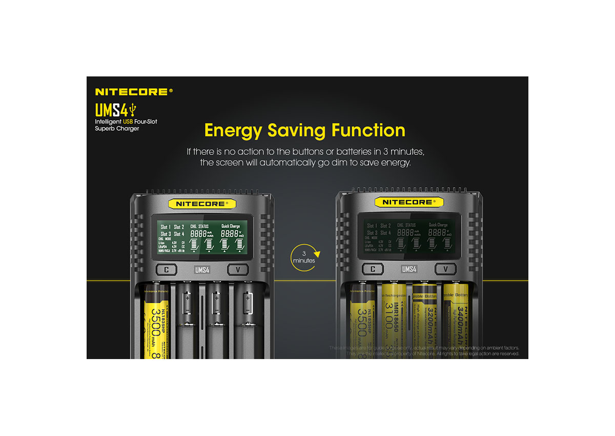 Φορτιστής UMS4 της Nitecore VAS42176 trazeras|VAS42176