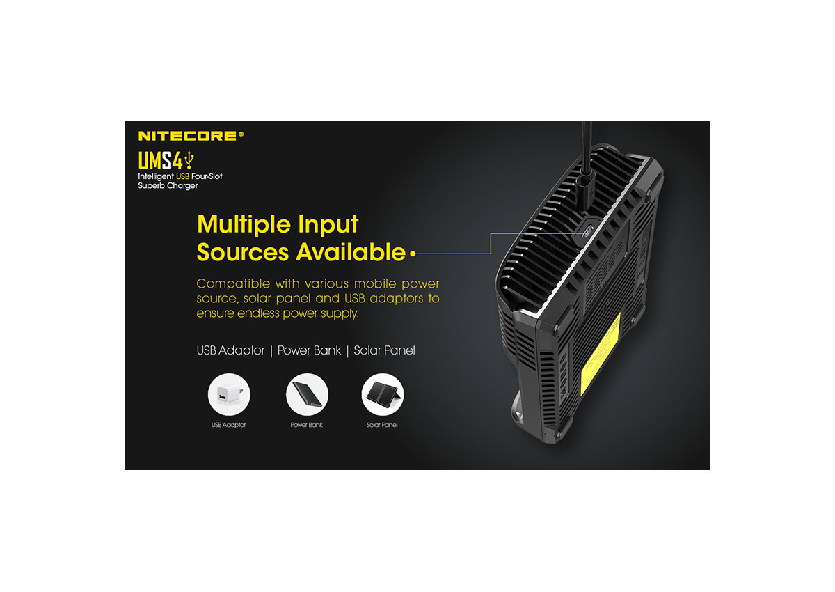 Φορτιστής UMS4 της Nitecore VAS42176 trazeras|VAS42176
