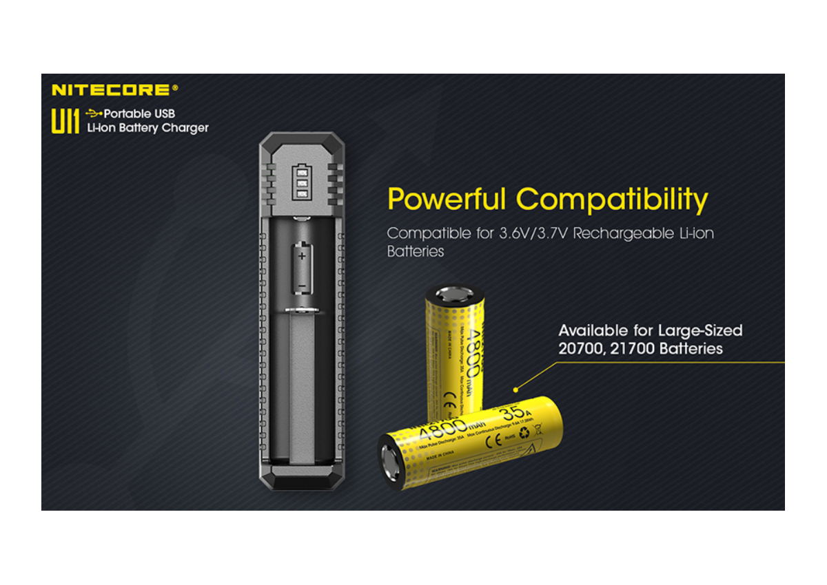 Φορτιστής UI1 της Nitecore VAS40700 trazeras|VAS40700