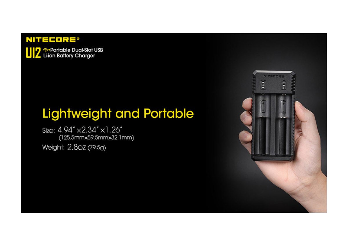 Φορτιστής UI2 της Nitecore VAS40702 trazeras|VAS40702