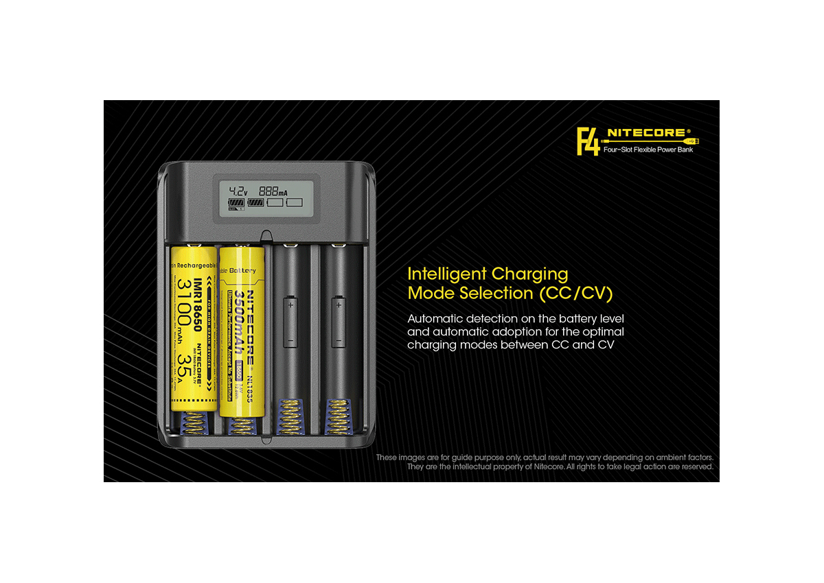 Φορτιστής F4 4 Θέσεων + Flexible Powerbank της Nitecore VAS40364 trazeras|VAS40364