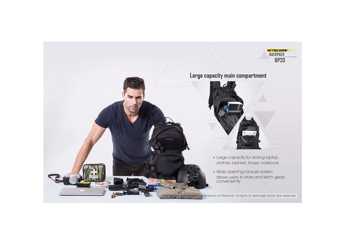 Σακίδιο Backpack BP20 της Nitecore VAS42226 trazeras|VAS42226