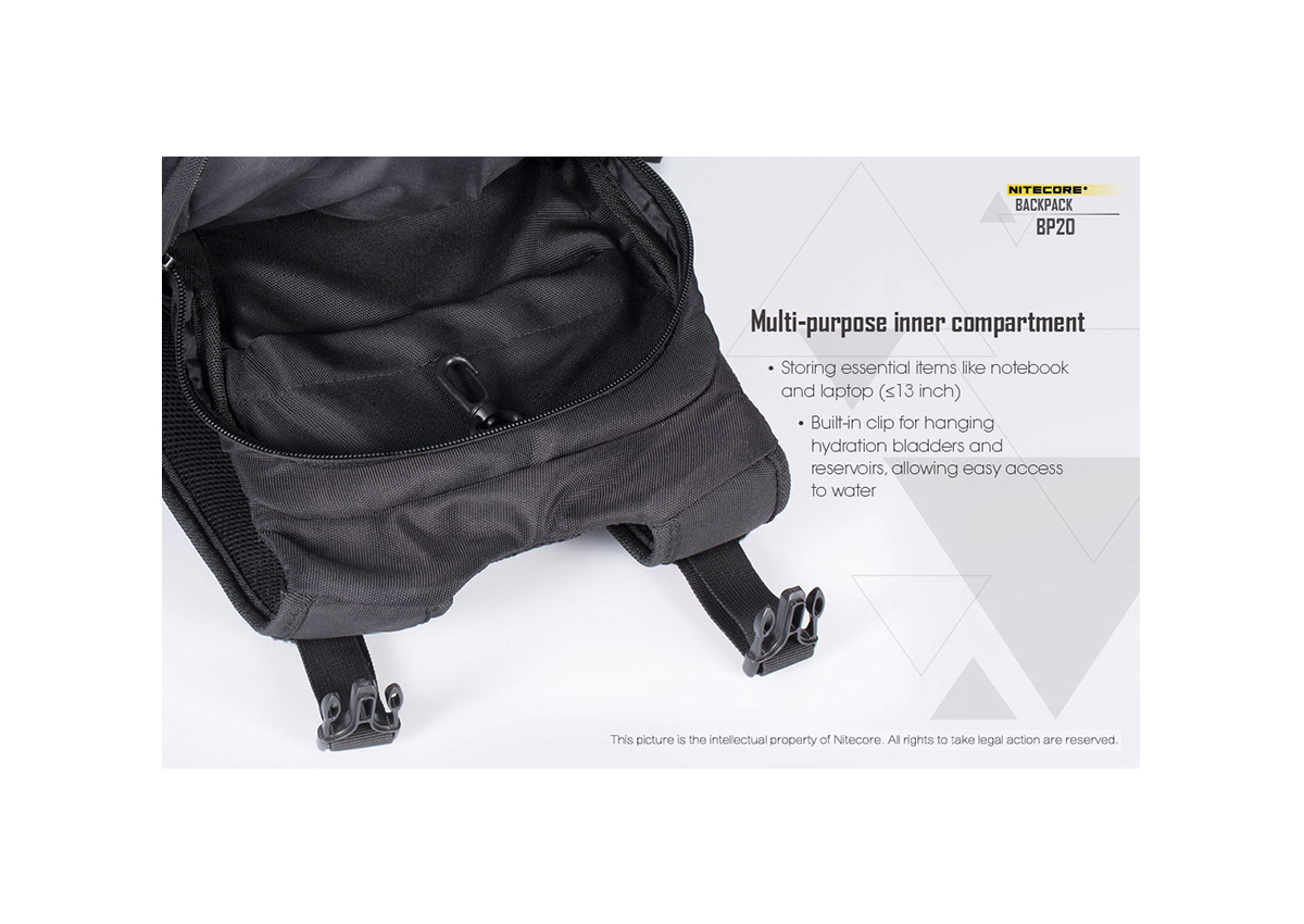 Σακίδιο Backpack BP20 της Nitecore VAS42226 trazeras|VAS42226